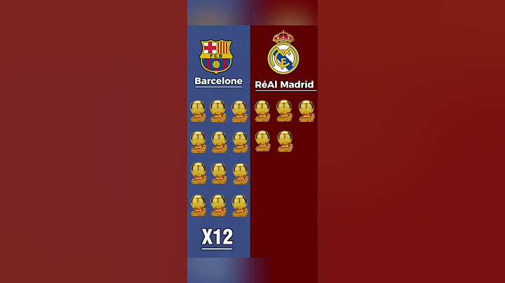 مقارنه بين برشلونة وريال مدريد في أكثر نادي فاز الاعبين الكرة الذهبية #realmadri #football #اكسبلور