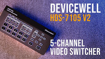 DEVICEWELL  HDS-7105 V2 5-CHANNEL VIDEO SWITCHER