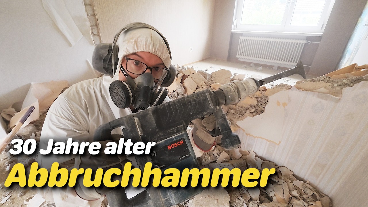 Kann der 30 Jahre alte Bosch GSH 5 CE Schlaghammer noch Wände einreißen?