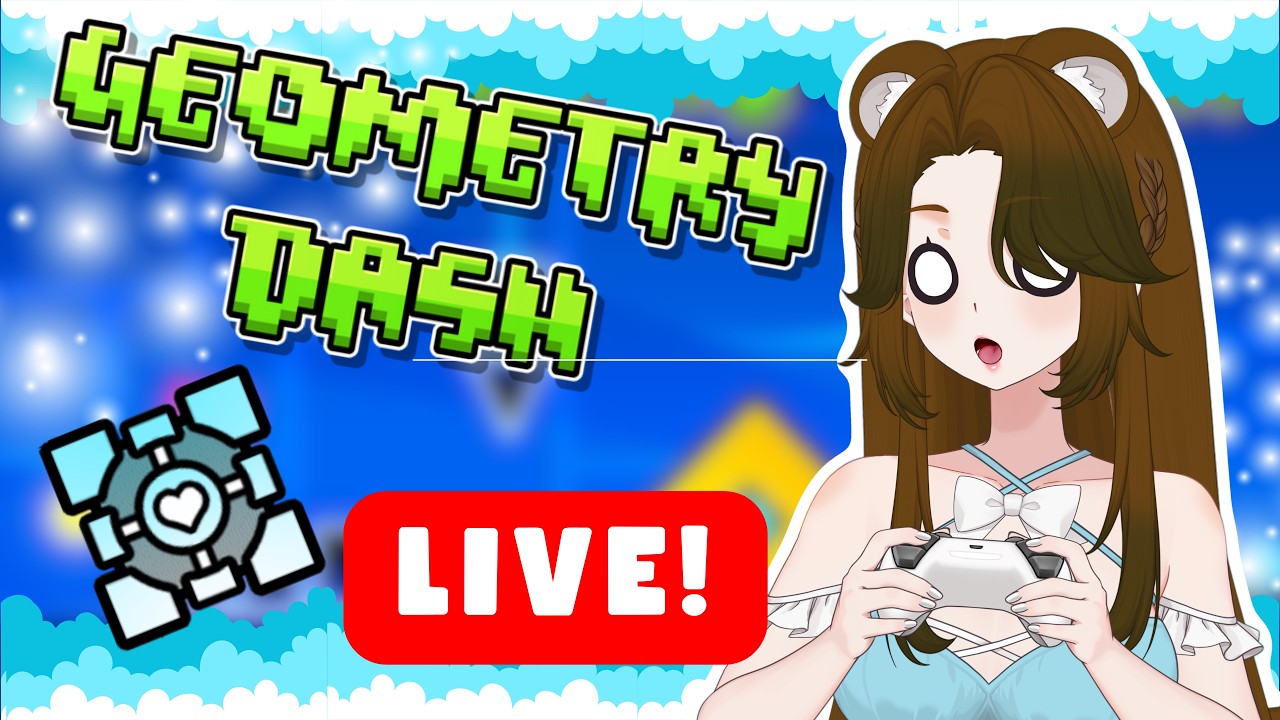 THIS CLUBSTEP IS CHRONIC BUT THIS VTUBER'S ICONIC! [VTuber Plays Clubstep!] (Geometry Dash)