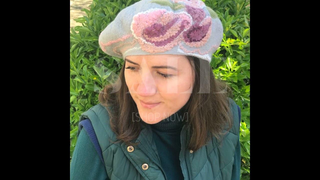 Elegancy Theme, Merino Wool Felt Beret Hat - Fall/Winter Hats | By Favbrella