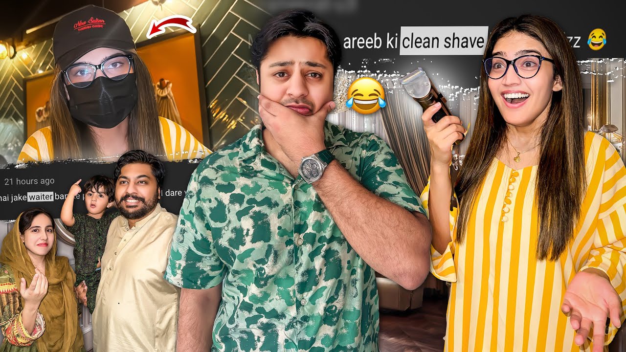 AREEB KI CLEAN SHAVE KER DE 😂 | Resturant Mai Waiter Ban Gai 😱 | Dare Challenge Part 2 😈
