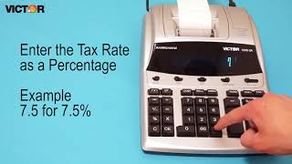 how to set tax rate on victor models 1240-3a