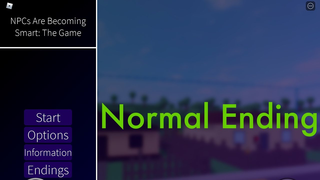 Roblox: NPCs are becoming smart | How to get the Normal Ending - YouTube