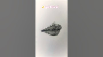How to draw lips 🤔 #art #drawing #tutorial #lips #shorts