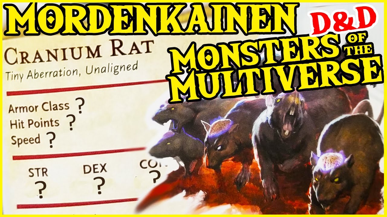 Cranium Rat from Mordenkainen Monsters of the Multiverse for Dungeons