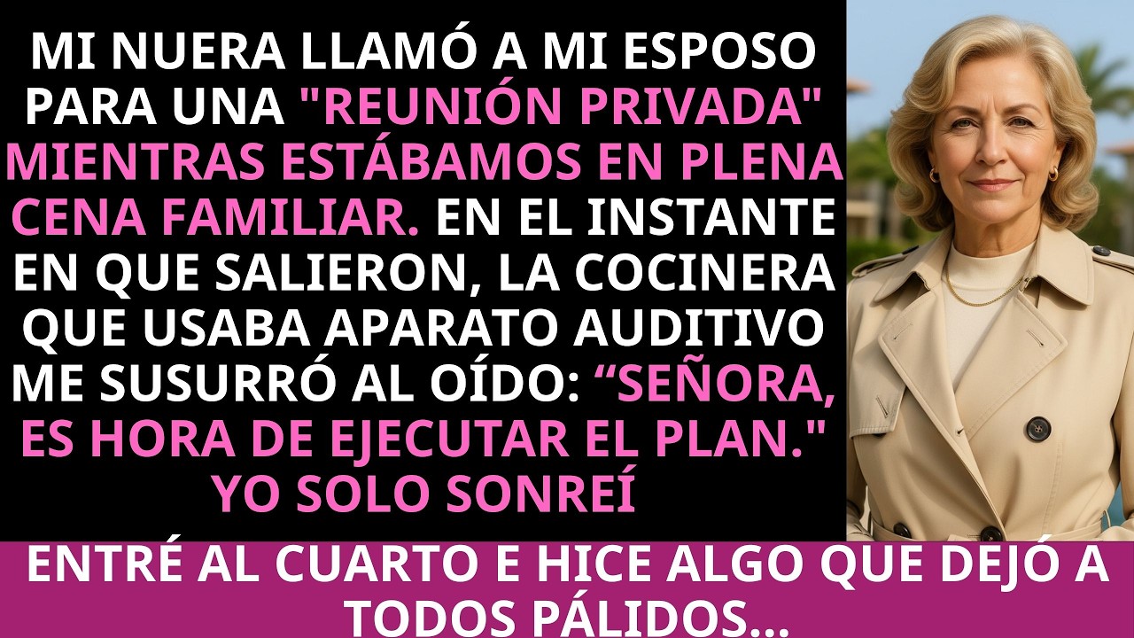 Mi nuera creyó que se quedaría con todo mi dinero. Pero la cocinera “sorda” y yo teníamos un plan…