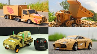 4 Amazing Things You Can Do at Home - Compilation - Diy Remote Control Toy RC Cars From Cardboard