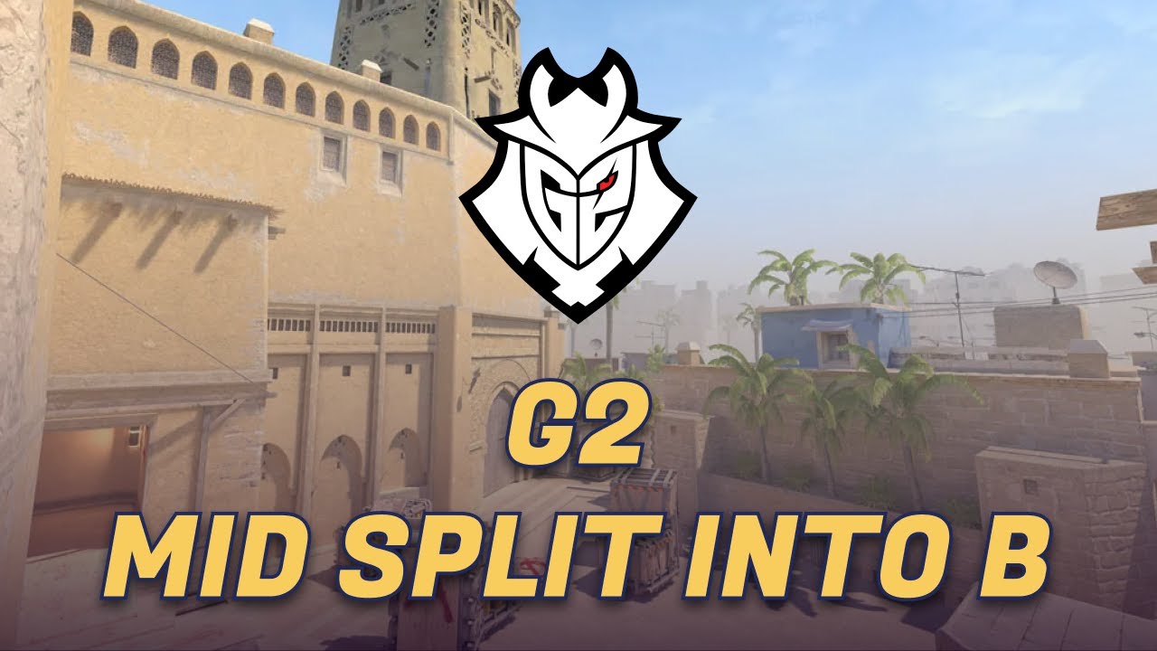CS Tactics Playbook: G2 Mid Split into B @ Mirage - YouTube