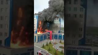 Пожар в ДЦ «Строитель» в Новом Уренгое 24 июня 2021г