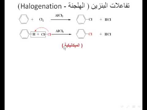 تفاعلات البنزين الهلجنة 
