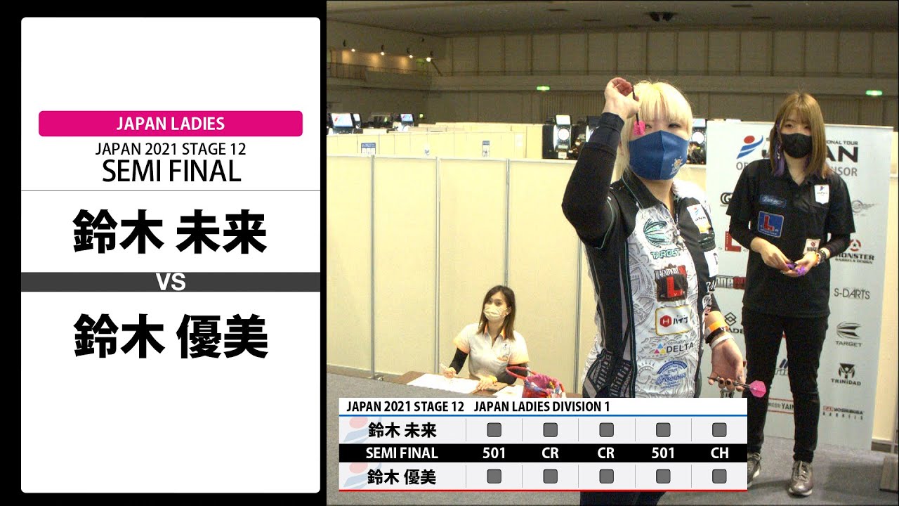 鈴木 未来 Vs 鈴木 優美 Japan 21 Stage12 京都 Ladies Semi Final Youtube
