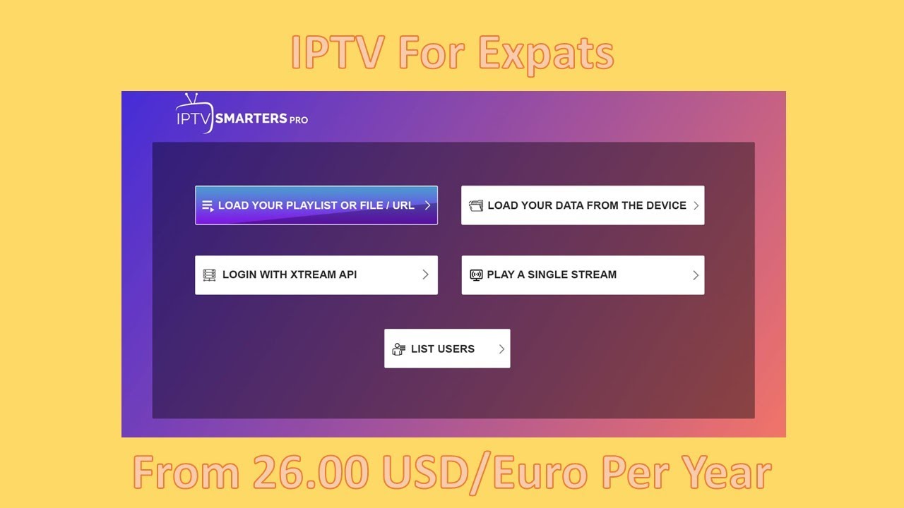 IPTV for Expats From 26USD Per Year