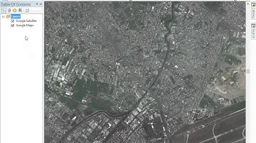 ArcMap with Google Maps, Google Hybird, Google Satellite