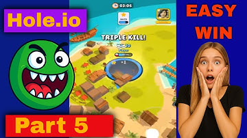 Hole.io Part 5 - MEGA Walkthrough