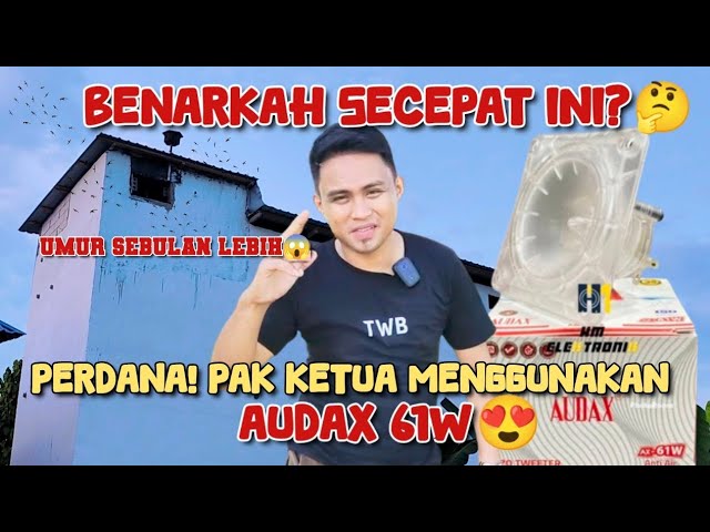 Perdana!! pak ketua menggunakan audax 61w. Luar biasa bisa secepat ini😱 class=