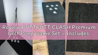 Review PUTTPUTT CLASH Premium Golf Pong Game Set – Includes Carry Bag, Putting Mat, 2 Adjustable Put screenshot 2