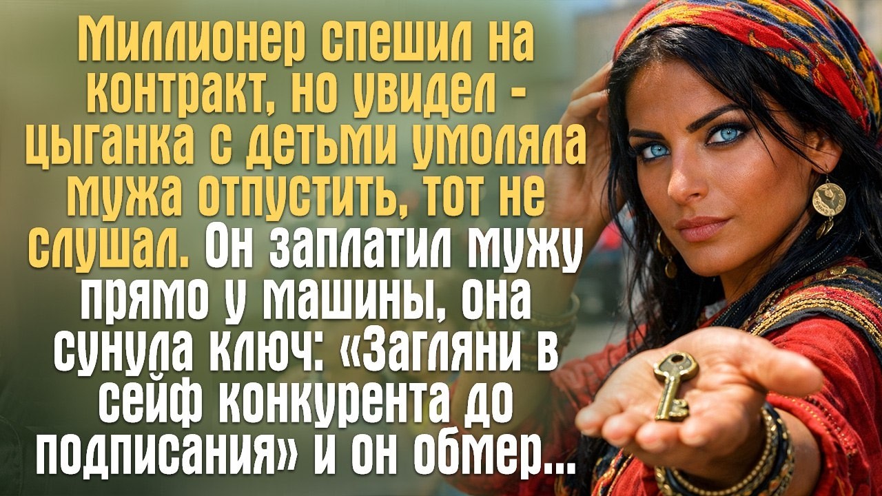 Миллионер спешил на контракт и спас цыганку «Загляни в сейф конкурента до подписания…» - Рассказ