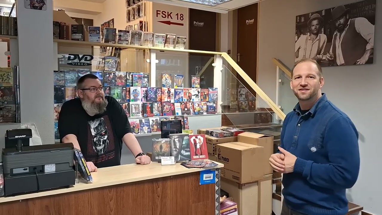 🎞💿Zu Besuch beim DVD Paradies Braunschweig mit dem lieben Andy 😎🎞😎 - Teil 2: Interview mit B. Bosse🎤