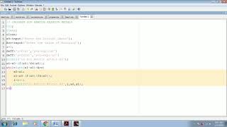 NewtonRaphsonMethod program