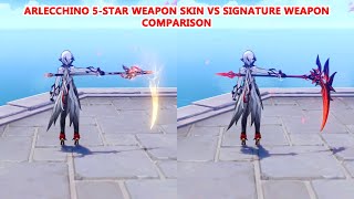 Arlno 5-Star Weapon Skin Vs Signature Weapon Effect Comparison