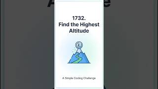 LeetCode 1732: Find the Highest Altitude in Dart! 🚀 #shorts #leetcode #dart #coding #dailycoding