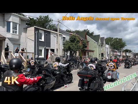 Large 'unsanctioned' Hells Angels procession arrived in Toronto