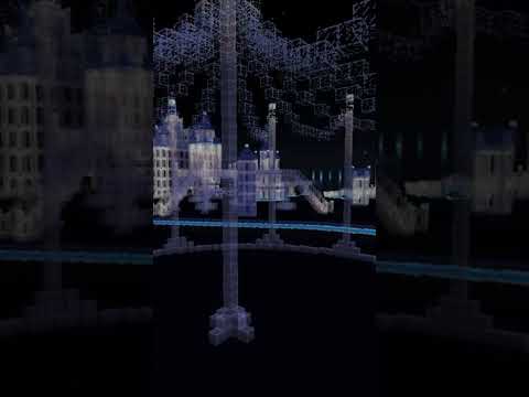 【マイクラ 建築 ガラスの家】幻想的な夜　マイクラ #minecraft #マインクラフト #マイクラ建築