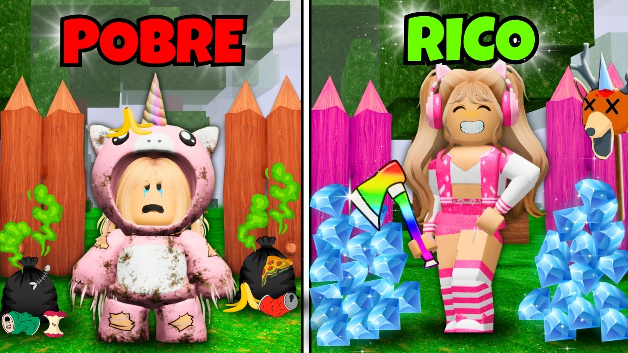 RICO vs POBRE em 99 NOITES na FLORESTA!