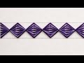 Beautiful Border Line Embroidery Design | Simple & Elegant Hand Embroidery
