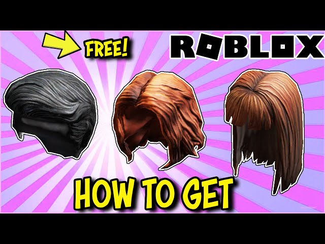 FREE ITEMS] GET 3 *NEW* HAIR ACCESSORIES ON ROBLOX - Side Part, Surfer &  Straight Bangs 