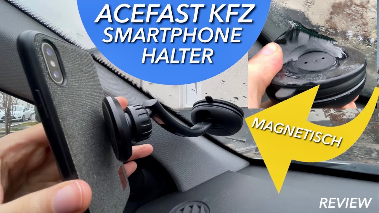 ACEFAST doppelte magnetische KFZ-Smartphone Halterung im Test - Hält er  oder fällt er ? REVIEW 