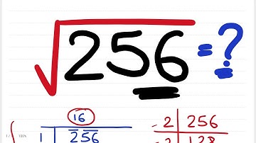 Square root of 256 | square root by long division method and factorization |