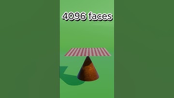 cloth simulation, 1 face vs 16384 faces #blender3d #blenderanimation #clothsimulation #clothdropping