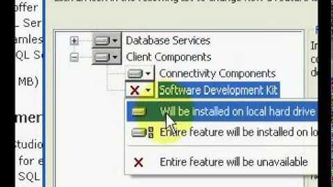 YouTube - SQL Server 2005 Video Tutorial - 1 - Installing.mpg