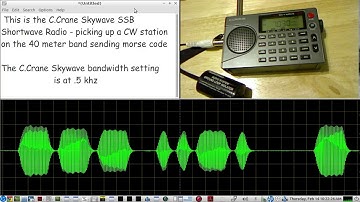 The C.CRANE CC Skywave SSB Shortwave radio - Live Demo of QRQ CW reception on the 40 meter band