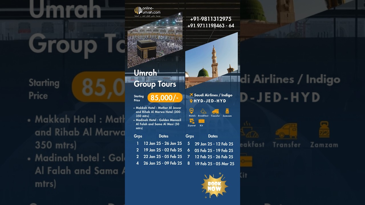 Group packages from Hyderabad with 