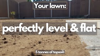 How to get your soil perfectly level and flat prior to seeding a new lawn
