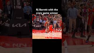 Rj Barrett calls game #rjbarrett #nba #nbashorts #gamewinner #basketball