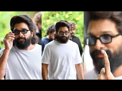 Allu Arjun Cast His Vote | Telangana Elections 2023 | IndiaGlitzTelugu #pushpa #pushpa2 - IGTELUGU