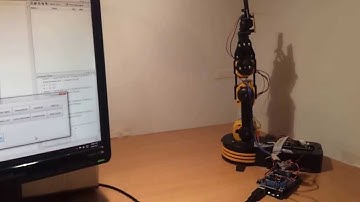 Manual control of the OWI-535 robotic arm using my MATLAB GUI
