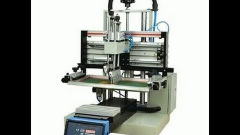 Flatbed Screen Printing Machine with Sliding Table, Desktop Plane Screen Printing Machine