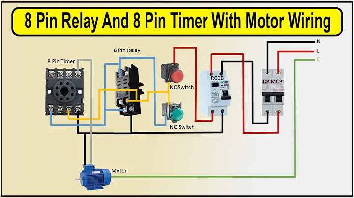 How to Make 8 Pin Relay And 8 Pin Timer With Motor Wiring Diagram | 8 Pin Timer | 8 Pin Relay