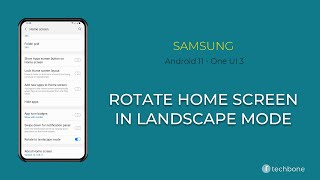 How to View Home screen in landscape mode - Samsung [Android 11 - One UI 3]