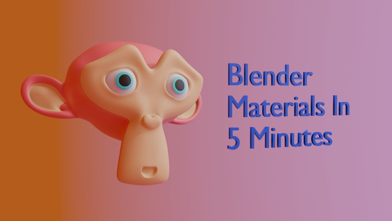 Blender 3D Material Application Basics In 5 Minutes - YouTube
