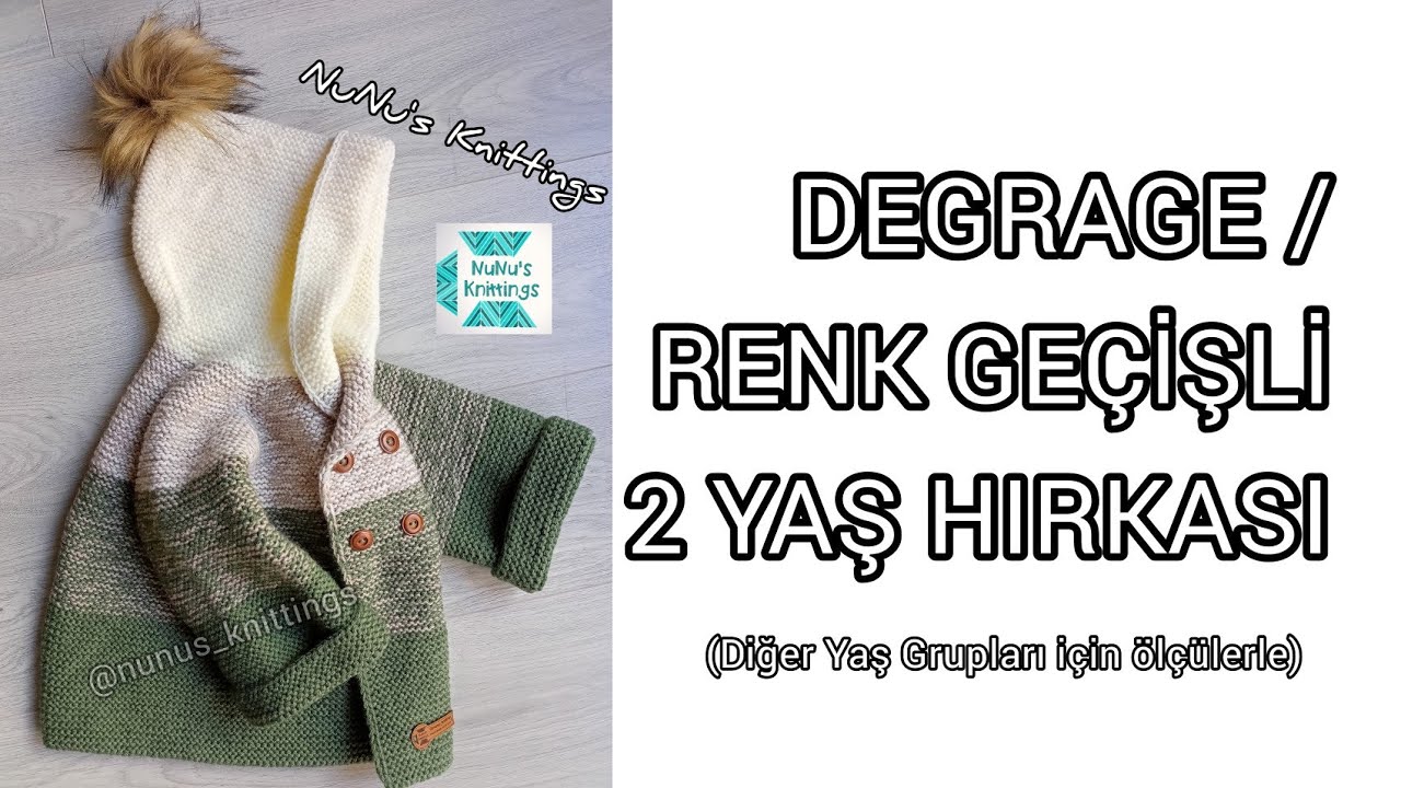 KAPŞONDAN BAŞLAMALI DİKİŞSİZ RENK GEÇİŞLİ / DEGRAGE HIRKA