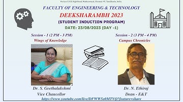 Deeksharambh (Student Induction Program)  - Day 1 (Slot-B)