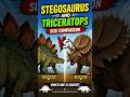 Stegosaurus vs Triceratops Size Comparison 🦖 #shorts