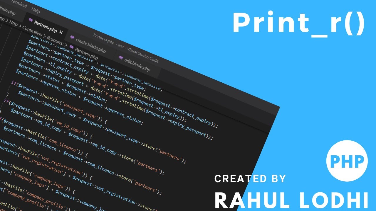 print_r php  Update New  PHP Tutorial #6 - print_r Function in PHP