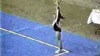 Shannon Miller at age 11 on floor